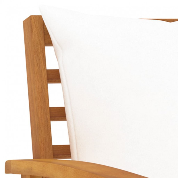 5 Piece Garden Lounge Set Cushion Solid Acacia Wood Image 4