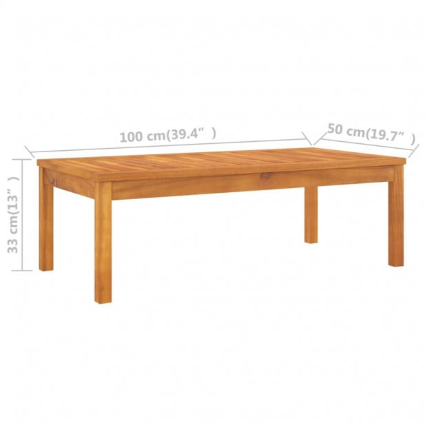 5 Piece Garden Lounge Set Cushion Solid Acacia Wood Image 8