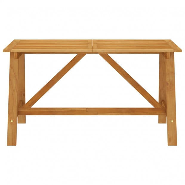 5 Piece Garden Dining Set Solid Acacia Wood Image 9
