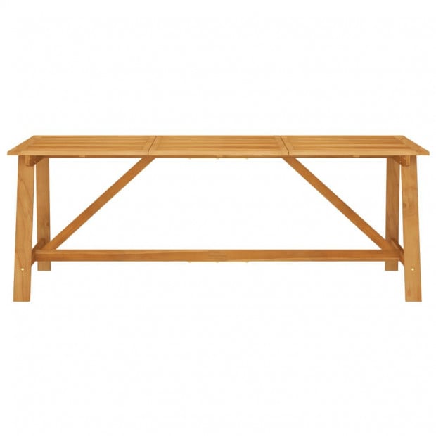7 Piece Garden Dining Set Solid Acacia Wood Image 9