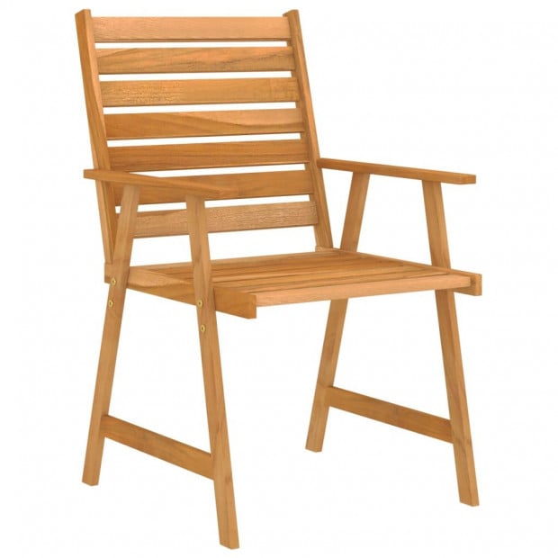 9 Piece Garden Dining Set Solid Acacia Wood Image 4