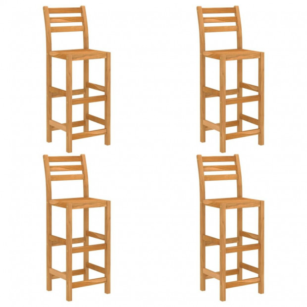 5 Piece Outdoor Bar Set Solid Acacia Wood Image 3
