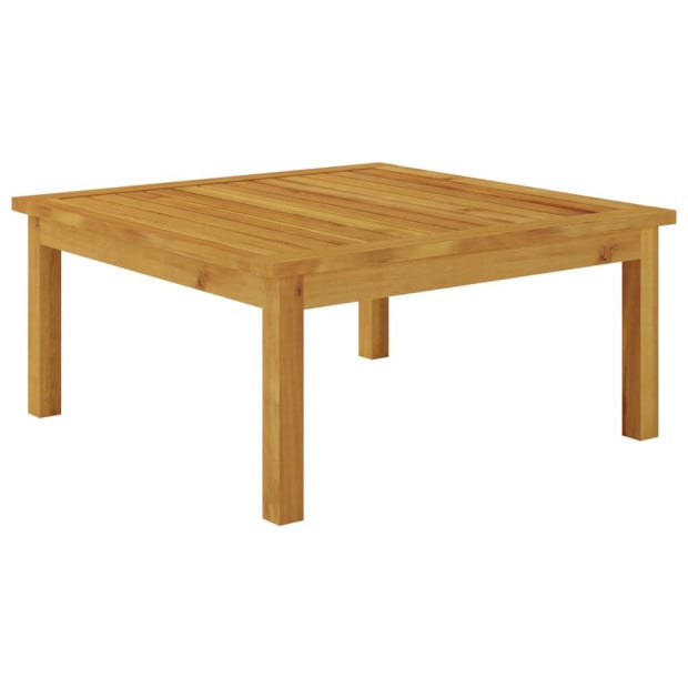 7 Piece Garden Lounge Set With Cushions Cream Solid Acacia Wood Image 10