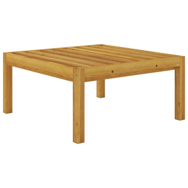 7 Piece Garden Lounge Set With Cushions Cream Solid Acacia Wood Image 11