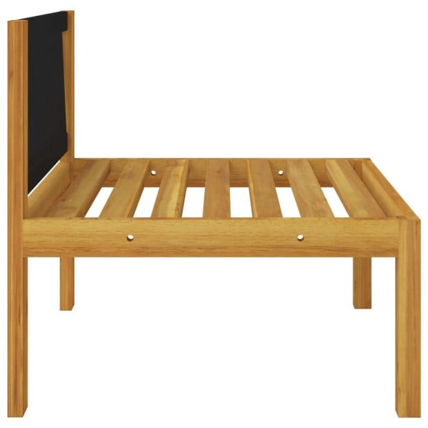 6pc Solid Acacia Wood Garden Lounge Set With Cushions Cream Image 10