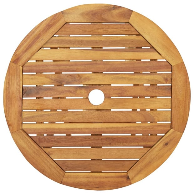 3 Piece Folding Garden Dining Set Solid Acacia Wood Image 6