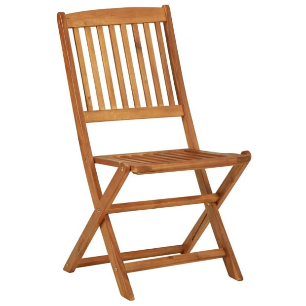 3 Piece Folding Garden Dining Set Solid Acacia Wood Image 9
