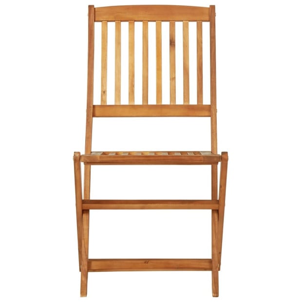 3 Piece Folding Garden Dining Set Solid Acacia Wood Image 10