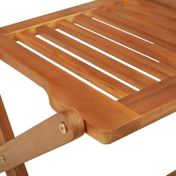 3 Piece Folding Garden Dining Set Solid Acacia Wood Image 11