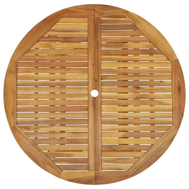 5 Piece Solid Acacia Wood Folding Garden Dining Set Image 6