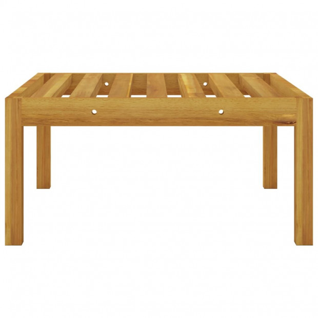 Garden Footstool With Cushion Solid Acacia Wood Image 6