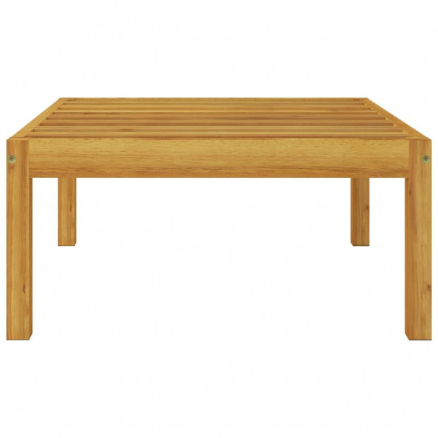 Garden Footstool With Cushion Solid Acacia Wood Image 7