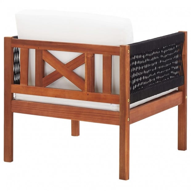 Garden Chair With Cushion Solid Acacia Wood Image 4