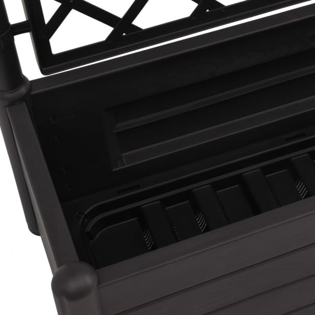 Garden Planter With Trellis 100x43x142cm Pp Anthracite Image 6
