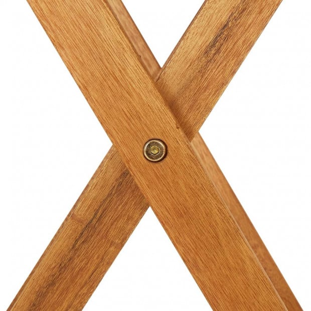 Folding Garden Table 70 Cm Solid Acacia Wood Image 7