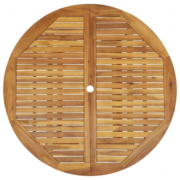 Folding Garden Table 120 Cm Solid Acacia Wood Image 6