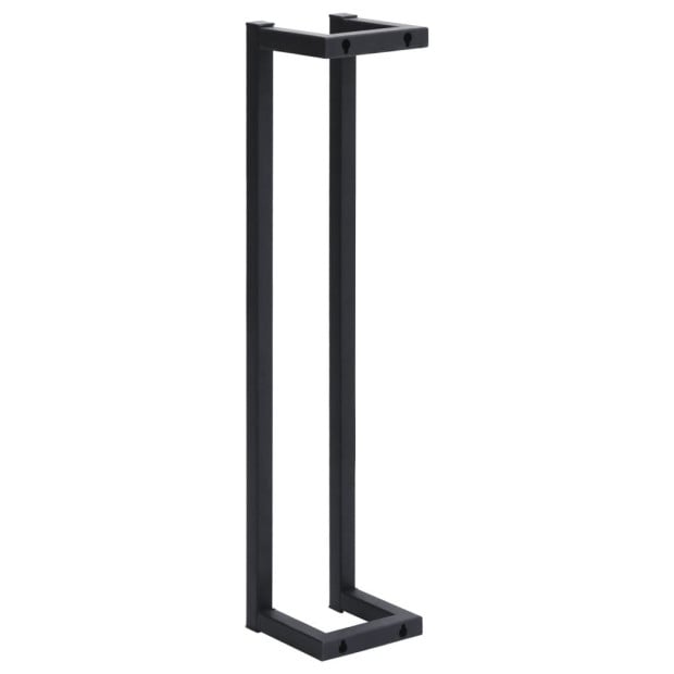 Towel Rack Black 12.5x12.5x 60cm Iron Image 4