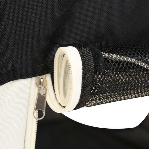 Foldable Dog Playpen With Carrying Bag Black 145x145x61 Cm Image 9