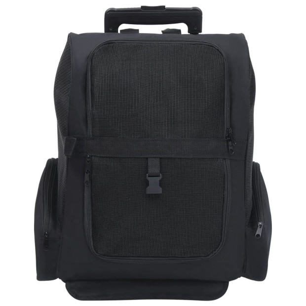 Foldable Multipurpose Pet Trolley Black Image 4