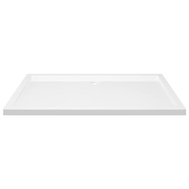 Rectangular Abs Shower Base Tray White 70x120 Cm Image 3
