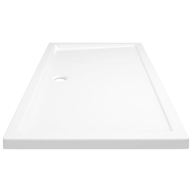Rectangular Abs Shower Base Tray White 70x120 Cm Image 4
