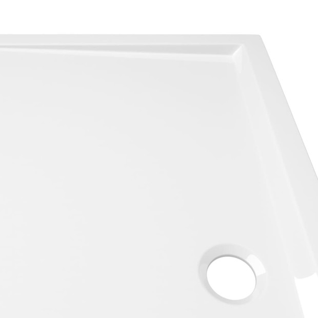 Rectangular Abs Shower Base Tray White 70x120 Cm Image 6