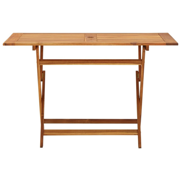 5 Piece Solid Acacia Wood Garden Dining Set Image 4