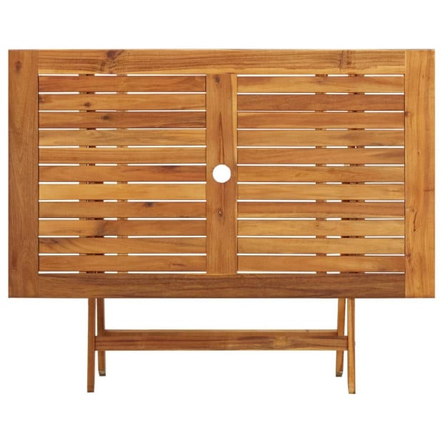 5 Piece Solid Acacia Wood Garden Dining Set Image 6