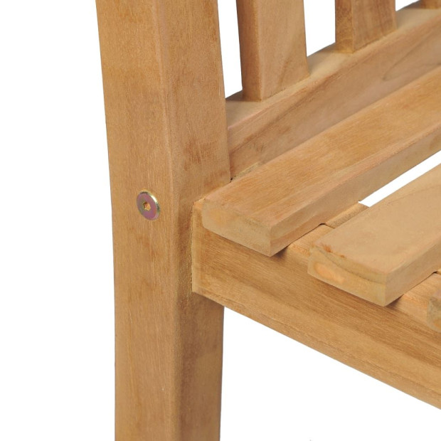 5 Piece Garden Dining Set Solid Teak Wood Image 6