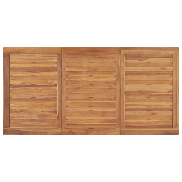 7 Piece Garden Dining Set Solid Teak Wood Image 10