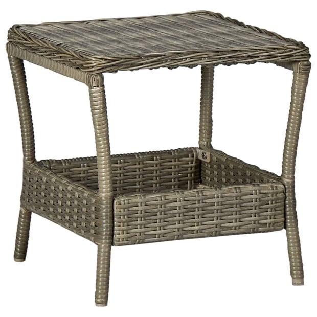3 Piece Garden Lounge Set With Cushions Rattan Brown Image 3