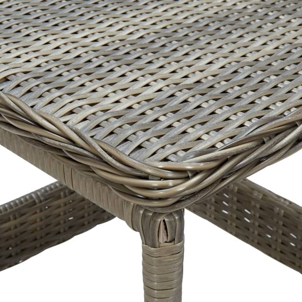 2 Piece Garden Lounge Set With Cushions Rattan Brown Image 5