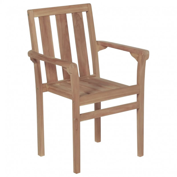 Garden Chairs 2 Pcs With Cushions Solid Teak Wood Image 4