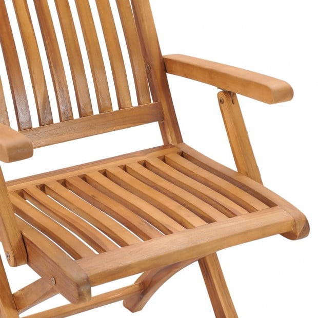 Garden Chairs with Armrest 2 Pcs Anthracite Cushions Solid Teak Wood Image 5