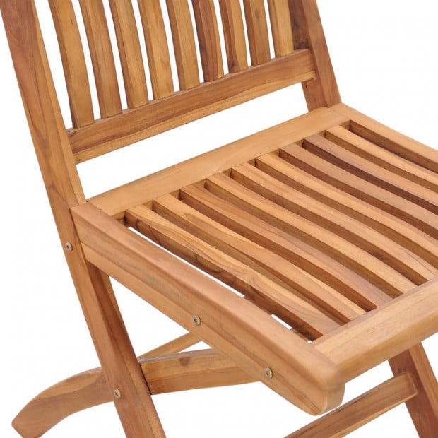 2 Pcs Garden Chairs Anthracite Cushions Solid Teak Wood Image 5