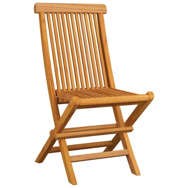 Garden Chairs With Anthracite Cushions 4 Pcs Solid Teak Wood Image 4