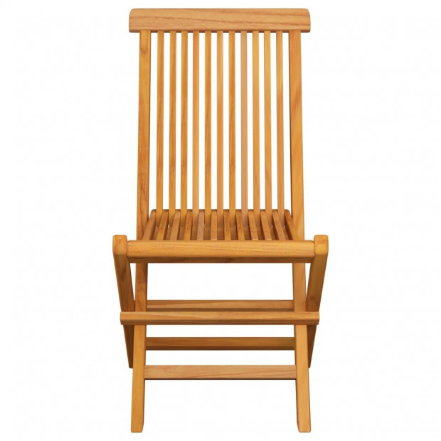 Garden Chairs With Anthracite Cushions 4 Pcs Solid Teak Wood Image 5