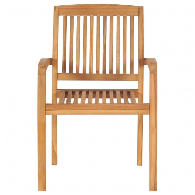 Garden Chairs With Anthracite 2 Pcs Cushions Solid Teak Wood Image 6