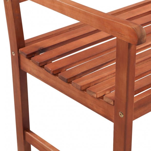 Garden Bench With Cushion Solid Acacia Wood 120 Cm Image 4