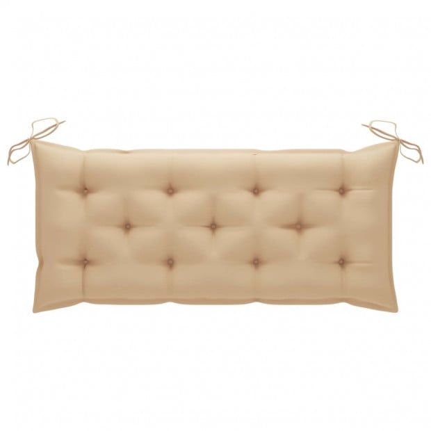 Garden Bench With Cushion Solid Acacia Wood 120 Cm Image 7