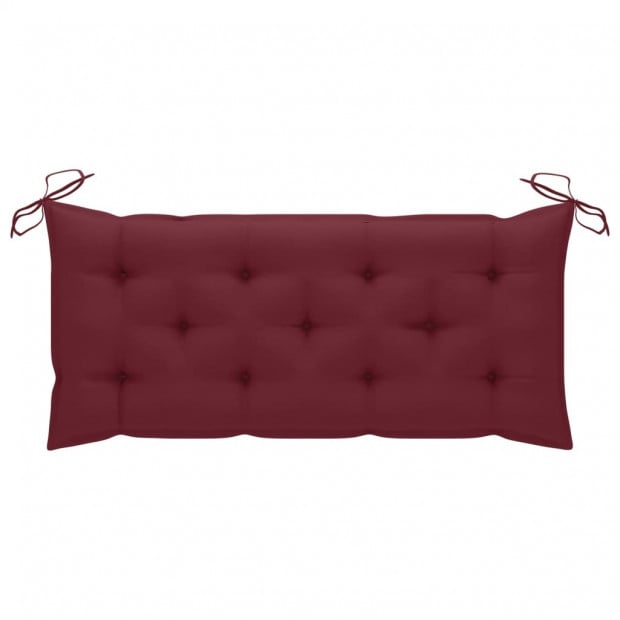 Garden Bench With Cushion Solid Acacia Wood 120 Cm Image 7