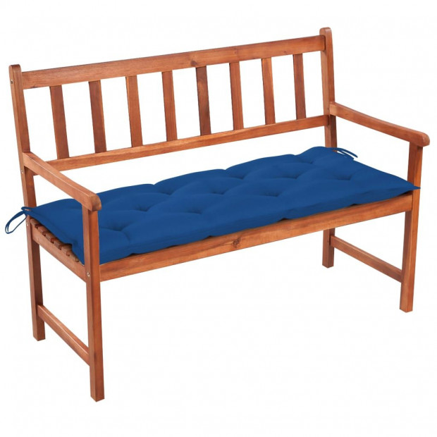 Garden Bench With Cushion 120 Cm Solid Acacia Wood
