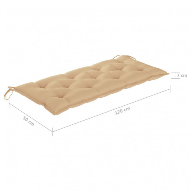 Garden Bench With Cushions 240 Cm Solid Acacia Wood Image 9