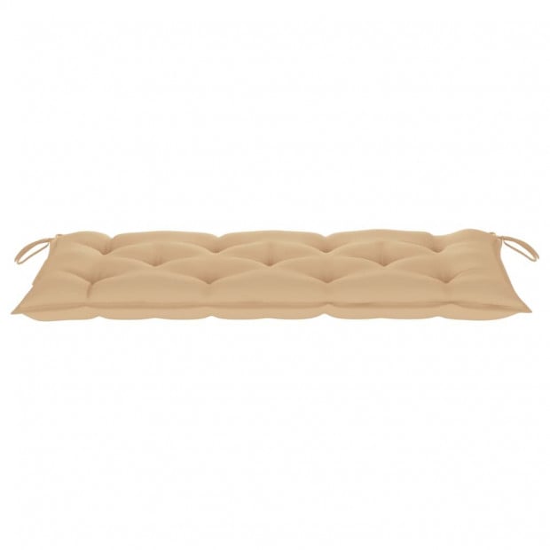 Garden Bench With Cushion Bamboo 120 Cm Image 7