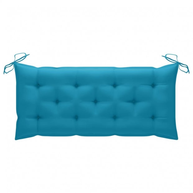 Garden Bench With Cushion Bamboo 120 Cm Image 8