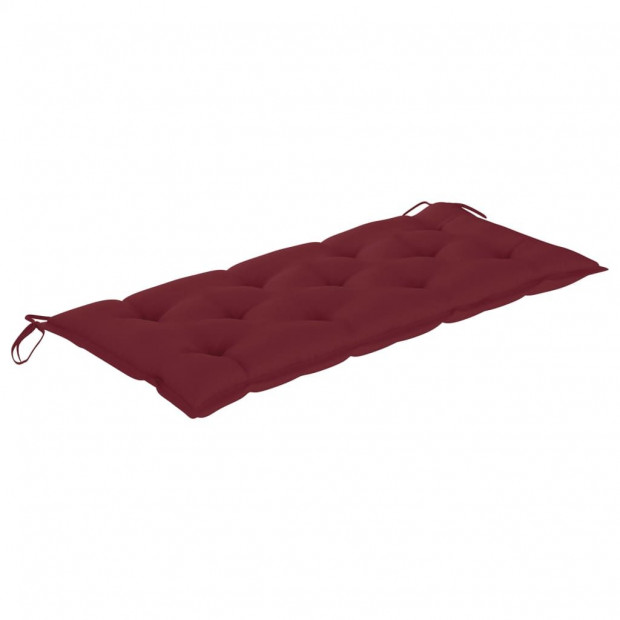 Garden Bench With Cushion Bamboo 120 Cm Image 6