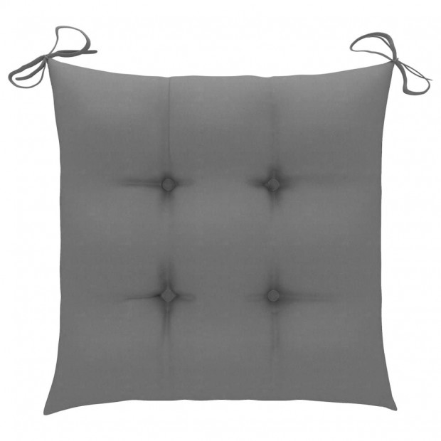 5 Piece Folding Outdoor Dining Set With Cushions Bamboo Image 11