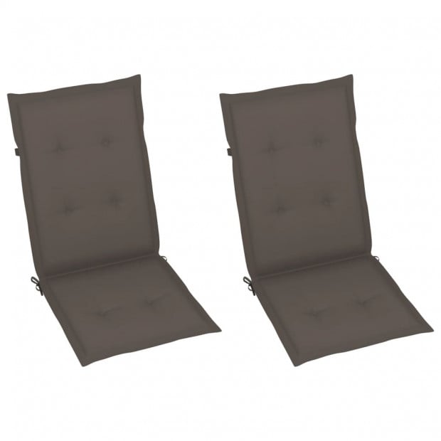Rocking Chair With Cushions Grey Acacia Solid Wood Image 6