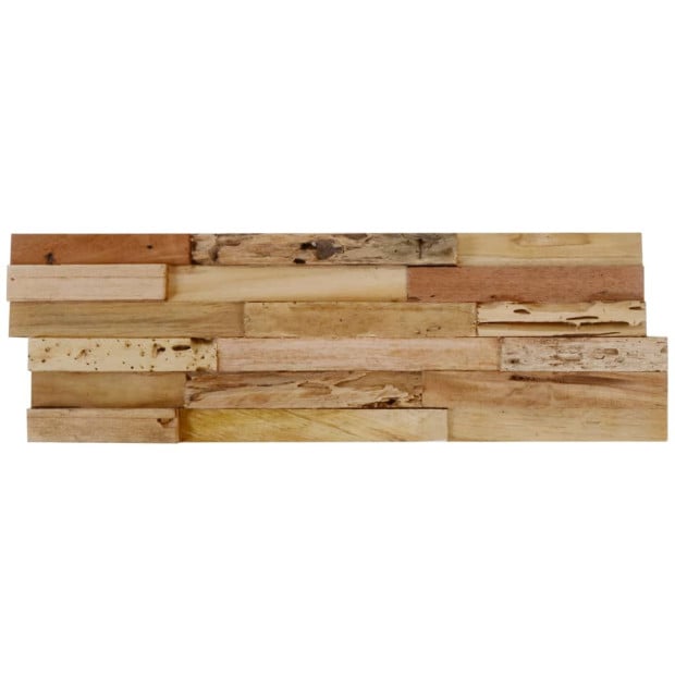 Wall Cladding Panels 10 Pcs 1.03 M² Recycled Teak Wood Image 7