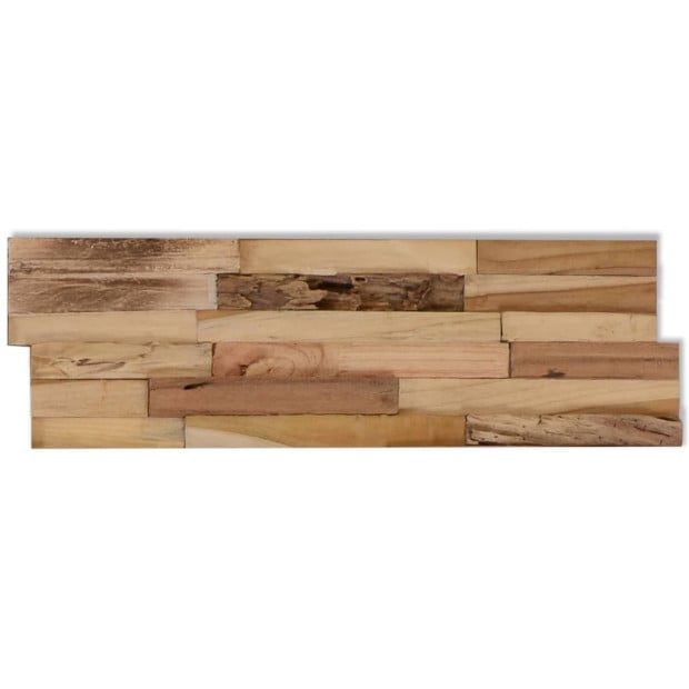Wall Cladding Panels 10 Pcs 1.03 M² Recycled Teak Wood Image 8